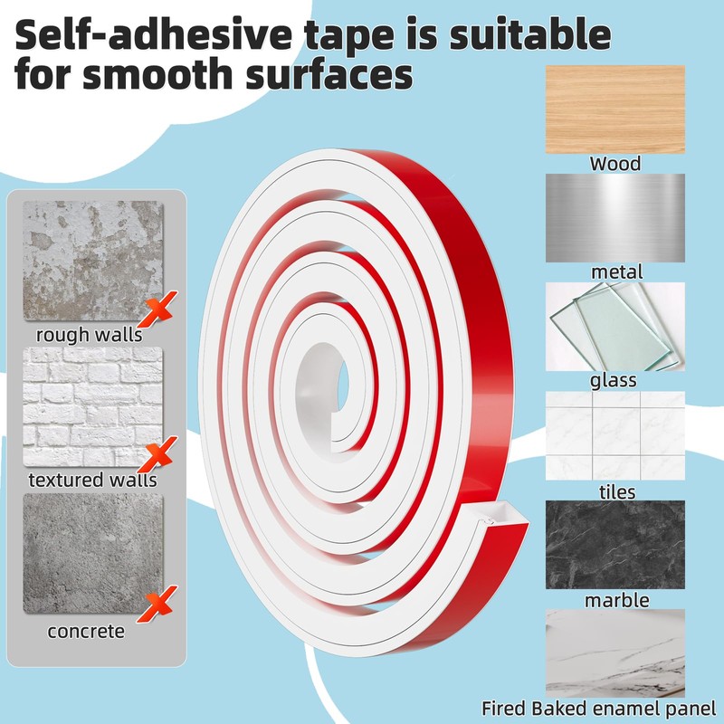39" Silicone Cord Cover for Wires on Wall, Cord Hider