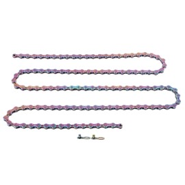 Mountain Bike Chain 10 Speed Half Hollowed Colored High Carbon Steel Cycling Accessory for Replacement