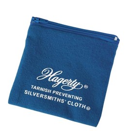 Hagerty Silver Keeper Holloware Bag - Silver Storage Anti Tarnish Bag for Silver Flatware, Made In USA, Kosher Certified - 4" x 4" Blue Bag (1 Count)