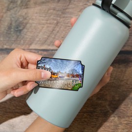 Die Cut Sticker Williamsburg, Virginia, Photography, Horse and Buggy, Vinyl Sticker, (Waterproof Decal for Cars, Water Bottles, Laptops, Coolers), Large