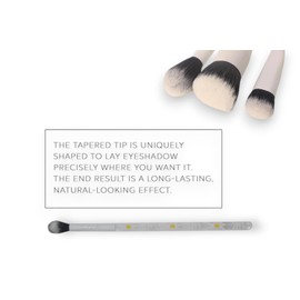 F.A.R.A.H. DAISY 4pc Brush Set - Buffing, Blush, Highlight, and Eye Contour Brushes - Versatile Makeup Tools