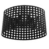 Iron Hollow Oval Lampshade Metal Engraving Hollow Lampshade Compatible for