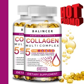 Balincer Type I, II, III, V, X complex collagen peptides - anti-aging, detoxification