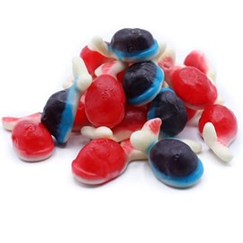 SweetGlob Gummy Whale Jelly Filled, Sea Creatures Party Fun Gummi Candy (2 Pound (Pack of 1))