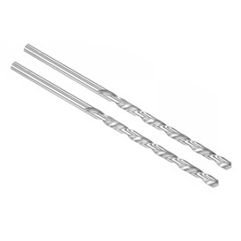 TOP-VIGOR 2Pcs 6.5mm Dia Extra Long Twist Drill Bits, 160mm Length High Speed Steel Extended Spiral Drill Bit, Straight Shank Twist Drill Bit Tool for Wood Metal Aluminum Plastic