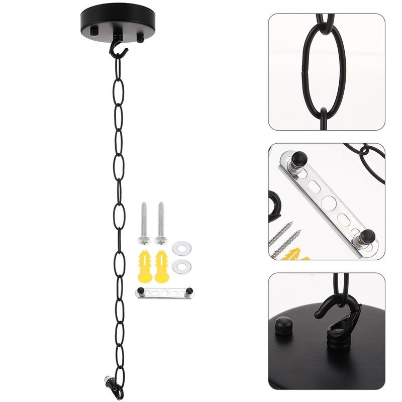 Angoily 1 Set Metal Chain for Chandelier, Lamp Hanging Chain,