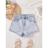 oyyniis Jean Shorts for Teen Girls Ripped Raw Hem High