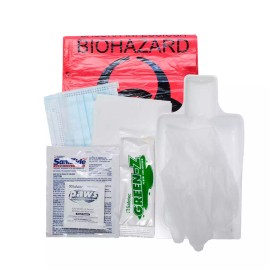 Michigan First Aid Bio Clean up Kit Green Z With Apron/Mask