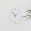 mooas Flatwood Wall Clock, Analog Wall Clock, Silent Non-Ticking 12