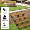 Toriexon 3 Pack Steel Stair Step Riser, 4-Step Metal Stair