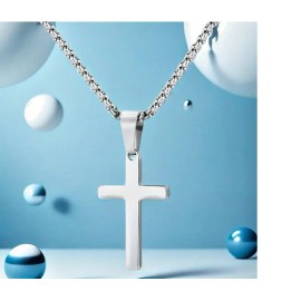 Fashion Jewelry unisex CRUCIFIX CHRISTIAN RELIGIOUS CROSS JESUS Pendant 28" silver 925 necklace