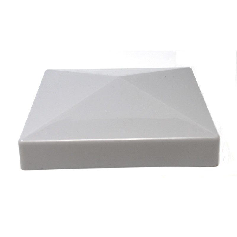 True 6x6 (155mm x 155mm) Plastic Pyramid Vinyl Fence Post