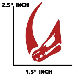 Star Extra Small Mandalorian Logo Signet Vinyl Decal Sticker