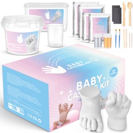 Nabance Baby Casting Kit Hand and Feet, Baby Hand Casting Kit for Babies 0-9 Months Hand & Foot Molding, DIY Hand and Footprint Keepsake, Perfect for First Birthday, New Mom Baby Christmas Gift