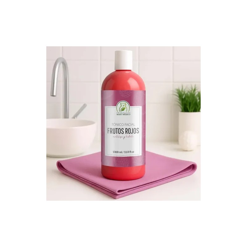 Tónico Facial Frutos Rojos 1L Productos Mart Mexico Con Vitaminas