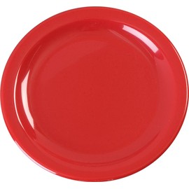 Carlisle KL20405 Kingline Melamine Pie Plate, 6-7/16" Diameter x 0.64" Height, Red (Case of 48)