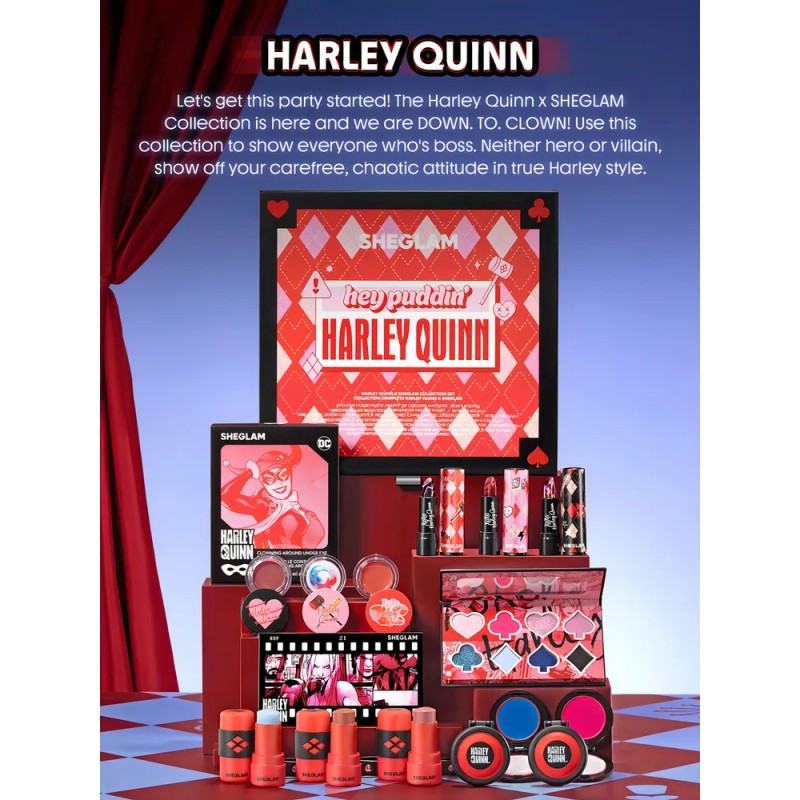 Set De Maquillaje Harley Quinn X Sheglam Juego De Colección