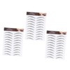 CANIGHT 3 Sheets Eyebrow Tattoos Stickers Temporary Brow Tattoos Realistic Fake Eyebrow Stickers for Sparse Patchy