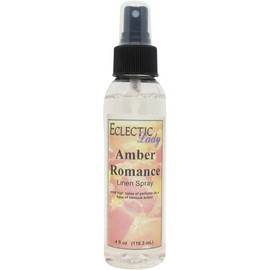 Amber Romance Linen Spray, 2 ounces - Eclectic Lady Sheet and Linen Spray - No Artificial Colors, Parabens, or Preservatives - Long-Lasting Scent for Bed, Fabric & Pillow