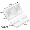 50 PCS 90 Degree Plastic Corner Braces,Plastic Corner Angle Shelf
