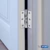 XFORT Polished Chrome Warped Lever On Rose Latch Pack, with