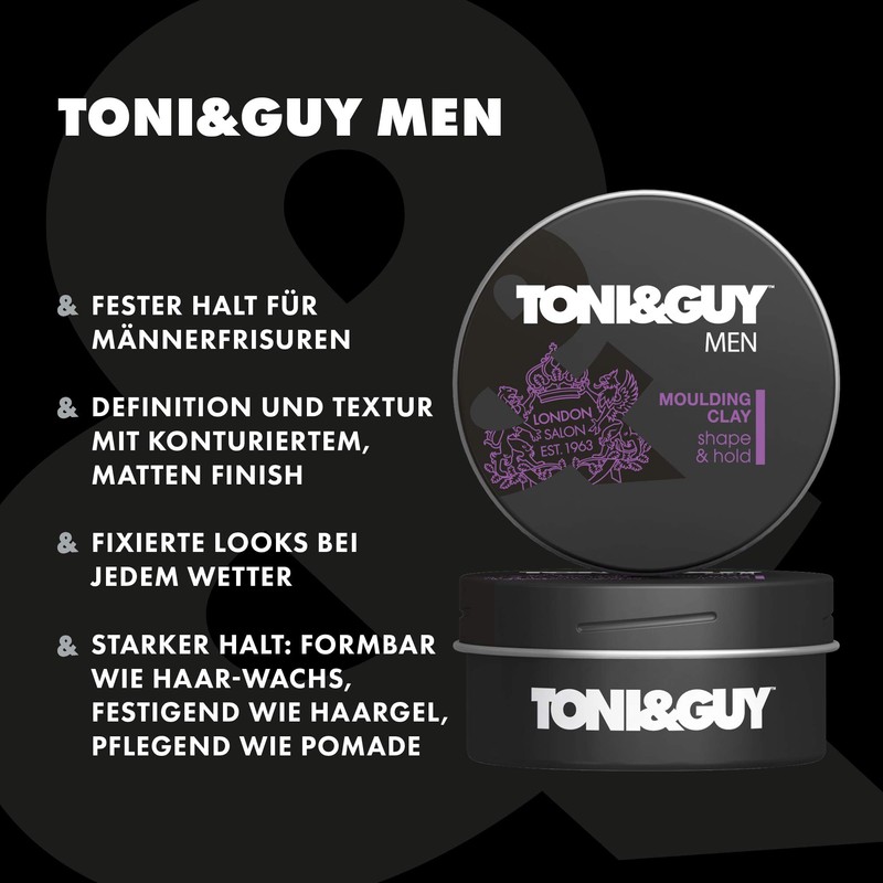 Toni & Guy Styling Clay for Men, 2.57 Ounce
