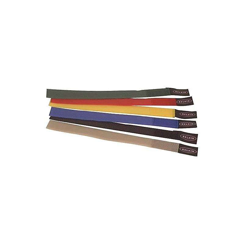 Belkin Velcro Cable Ties, 8in, 6 Pack