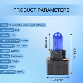 Luces halógenas T5 12 V 1,2 W – Pack de 10 unidades Flygun FUNCZDP200BE