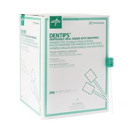 Medline DenTips Treated Oral Swabsticks, 500/Case