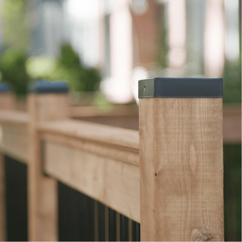 Nuvo Iron Eazy Cap™ Flat Pyramid Post Cap - Galvanized