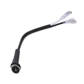 kzfuli Power Plug Connector Replacement Part with Dust Cover, Compatible with Peloton Fitness Bike Connector Input Line. Not Compatible with Bike Plus (Black White)