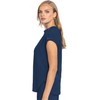 Med Couture Scrub Top Women Round Neck Tuckable with 2