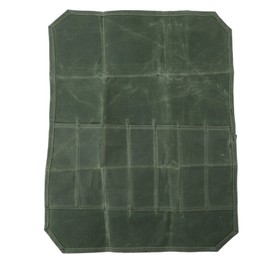 Chef Knife Roll Bag Portable Waterproof Waxed Canvas Knife Carrier Roll For Picnic Camping Barbecue Kitchen Military Green