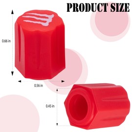 MEAJOO 8PCS Claw Tire Valve Stem Caps, Car Tire Air Cap, Corrosion Resistant Leak-Proof Wheel Valve Cover, Universal Stem Covers/Dust Caps for Cars, Trucks, Bikes, Motorcycles, Bicycles(Red)