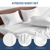 Simple Deluxe Queen Size Sheet Set, 4 Piece Hotel Luxury