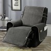 STONECREST Recliner Chair Cover, Water Resistant Velvet Quilted Slipcover, Stay