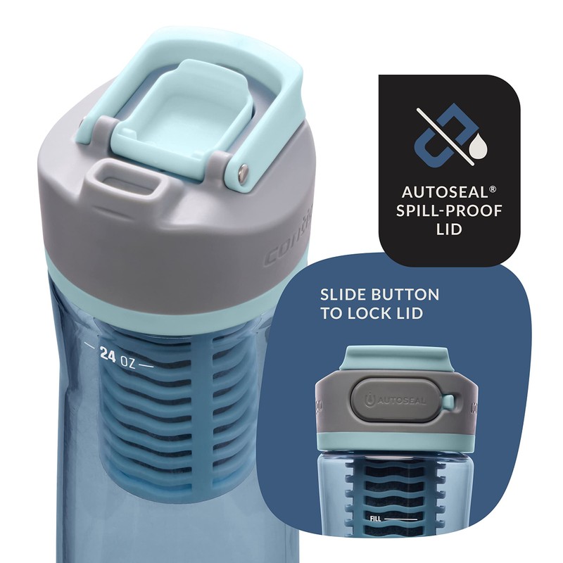 Contigo Clybourn Beverage|Botellas de agua, 24 onzas, hielo oscuro