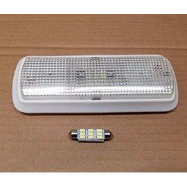 Vital All-Terrain Hard Top Complete Clear Dome Light Assembly, Cover Lens & LED Bulb for Jeep Wrangler TJ, YJ, CJ7