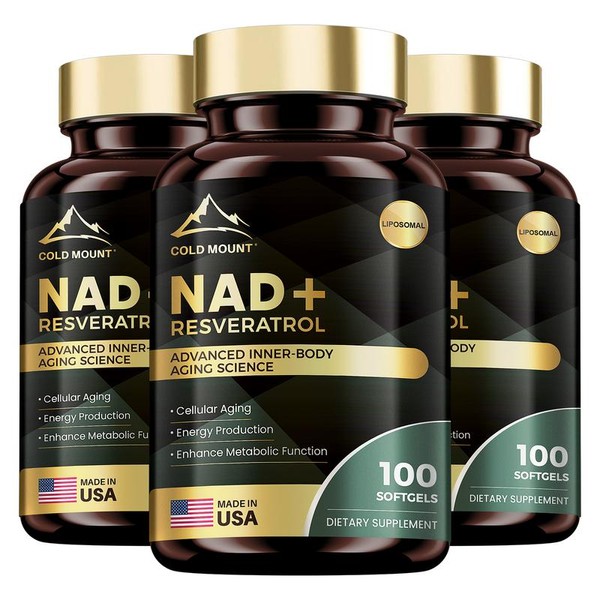 COLD MOUNT NAD+ Resveratrol - Anti-Aging & Energy Support with