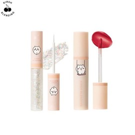 KIRSH BLENDING Glitter Gel + Lip Tint Set 2items [KIRSH BLENDING x CHIIKAWA], Gel#$%Tint:03 Rosy Dew-Nuudy Coral
