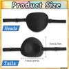 opasyo Eyepatch 2pcs Reusable Eye Patches,3D Adjustable Eye Patch for
