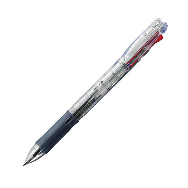 Zebra four-color oil-based ballpoint pen clip-on slim 4C P-B4A5-C transparent