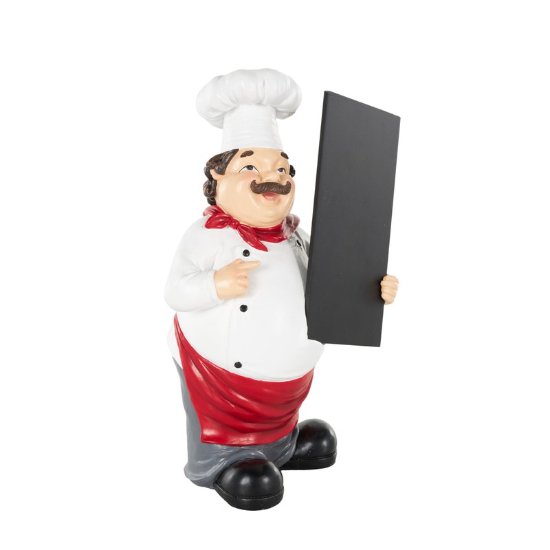 Deco 79 Polystone Chef Decorative Sculpture Kitchen Decorative Figurine Home