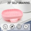 Silicone Soap Dish with Drain 2 Pcs, Anti-Slip Bathroom Bar