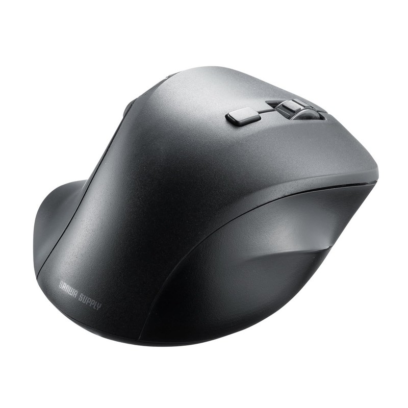 Sanwa Supply MA-WBS524BK Quiet Wireless Mouse (with Side Wheel, 5