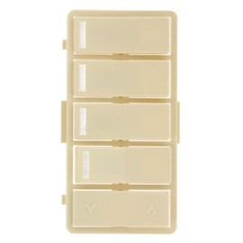 Leviton VPKIT-Z4A Vizia RF + 4-Button Zone Controller Color Change Kit LED for VRCZ4, Almond