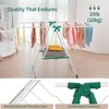 slieton Clothes Drying Rack, Foldable Metal Laundry Rack, Space-Saving Free-Standing