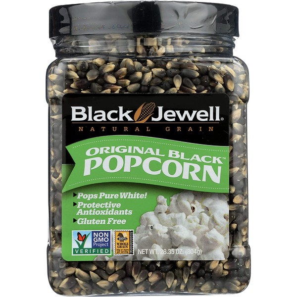 Black Jewell Original Black Hulless Popcorn Kernels 28.35 Ounces (Pack of 1)