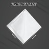 White Pocket Squares for Men, 4.3" White Satin Silk Handkerchief,