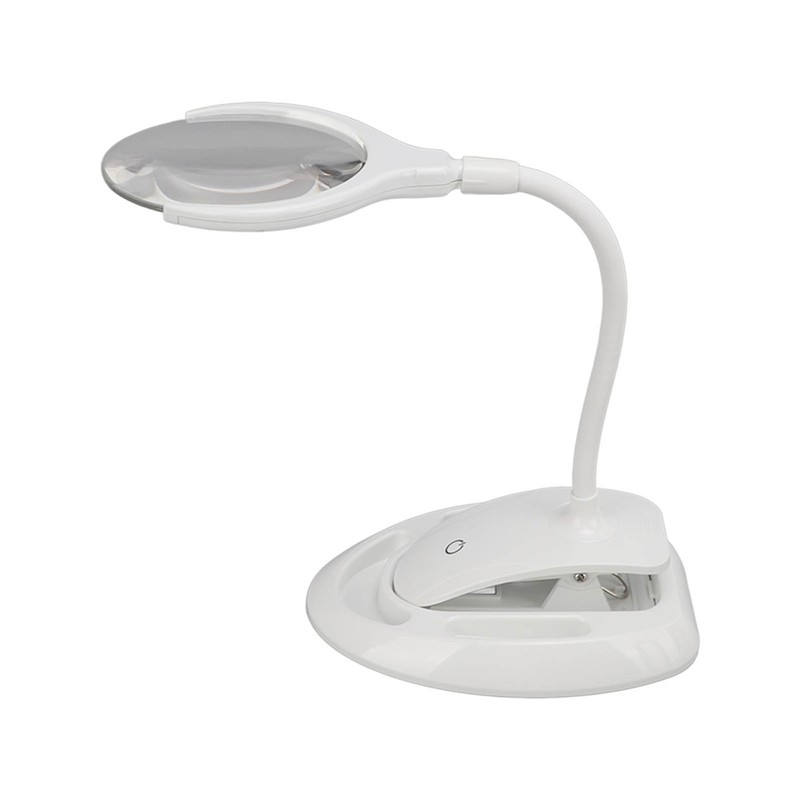 Magnifying Lamp 6 LED 2 Gears Optical Lens Adjustable Foldable